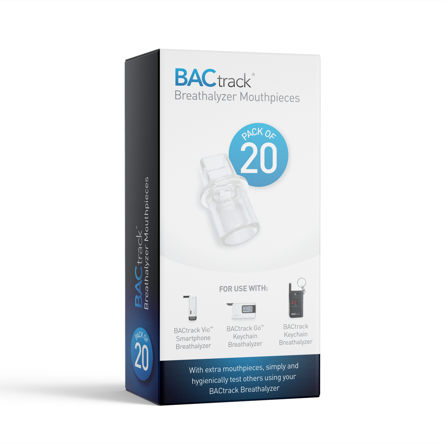 BACtrack Keychain Breathalyzer Mouthpieces - 20 Pack