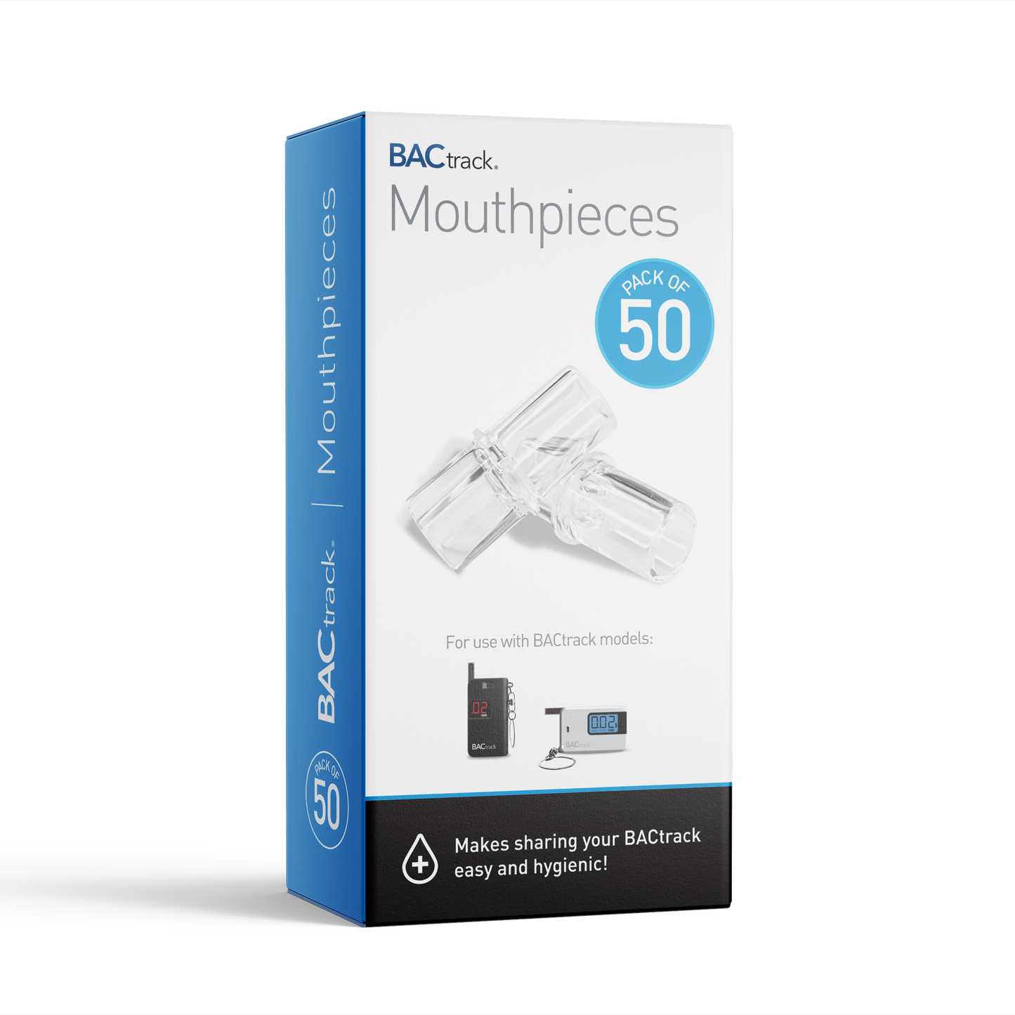 BACtrack Keychain Breathalyzer Mouthpieces - 50 Pack