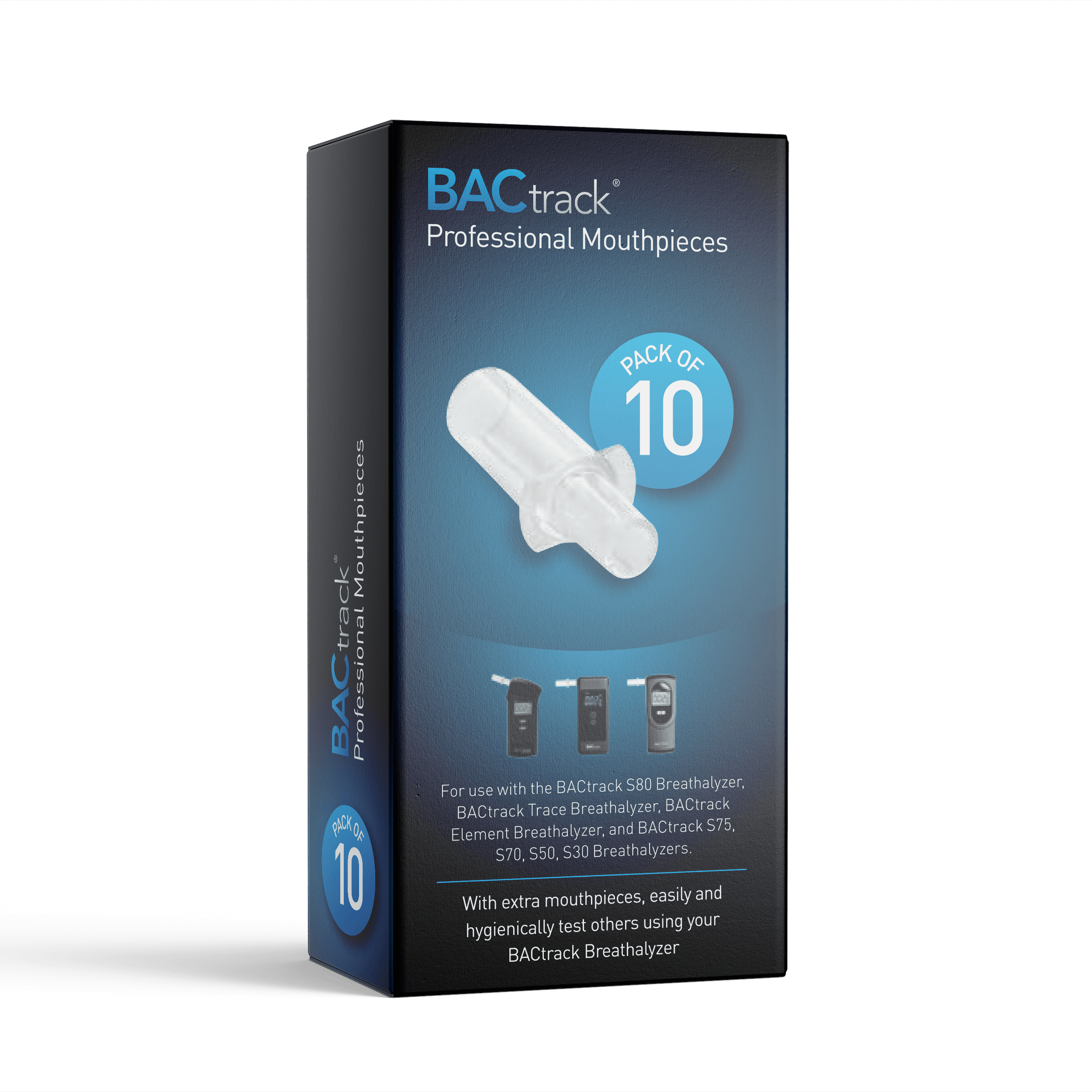 BACtrack Professional Breathalyzer Mouthpieces - 10 Pack