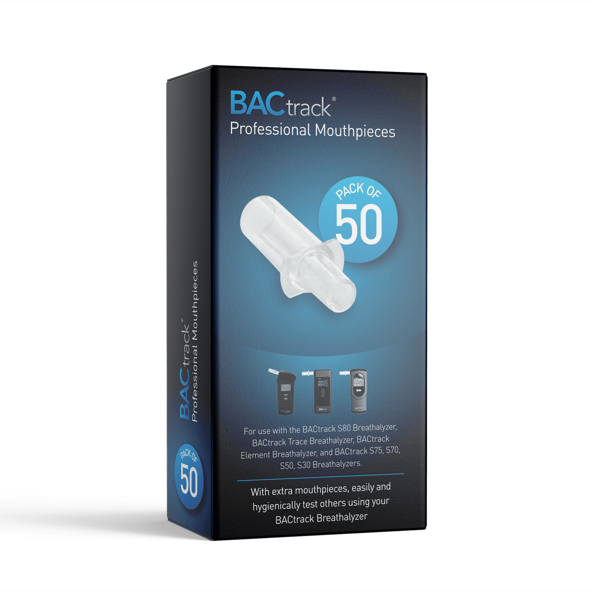 BACtrack Professional Breathalyzer Mouthpieces - 50 Pack